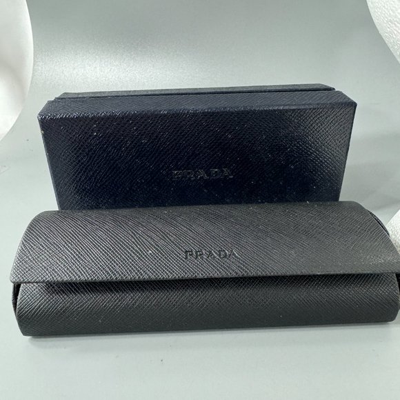 Rare Authentic Prada VPR03O FAA-1O1 51mm Translucent Brown Violet Cat Eye Frame - Picture 8 of 14